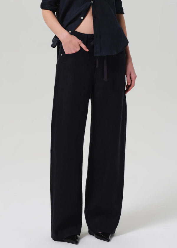Brynn Linen Trouser- True Navy