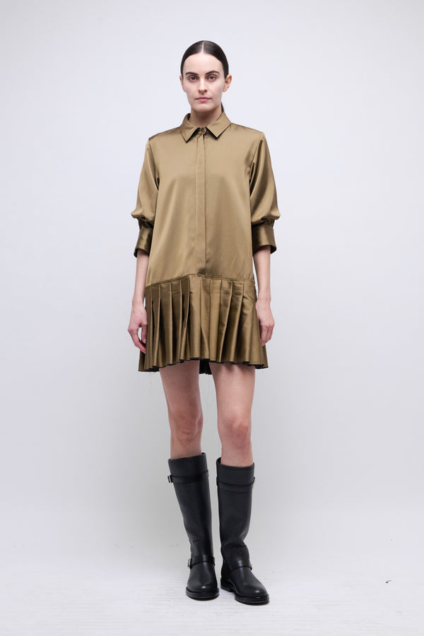 Regina Mini Dress - Bronze