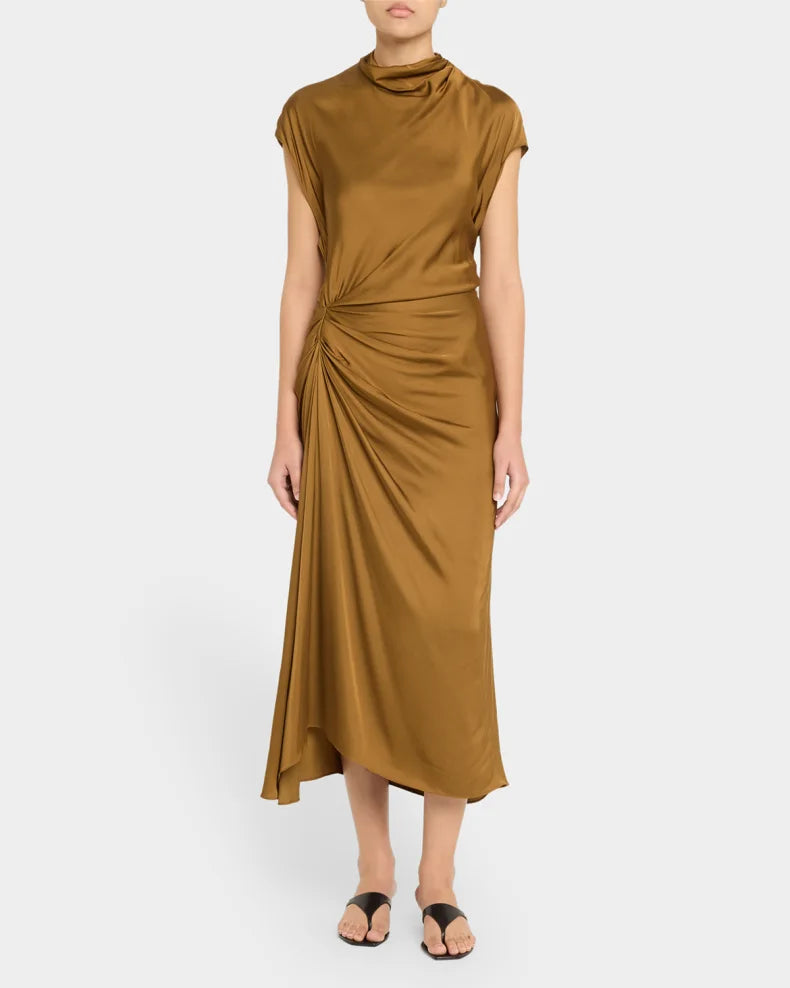 Alma Dress- Aged Bronze