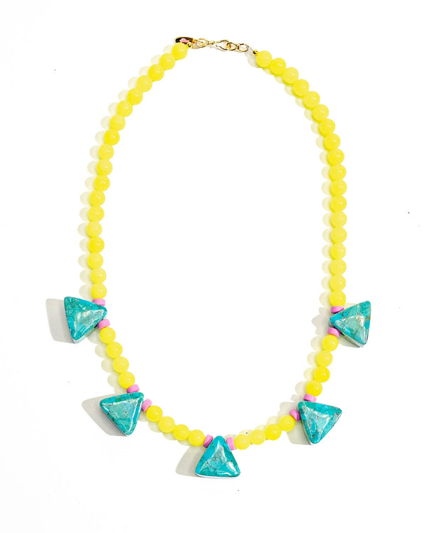 Turquoise Triangle Necklace