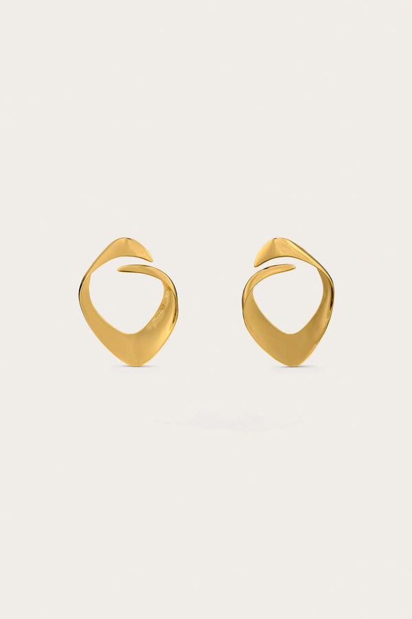 Lola Earring- Shiny Brass