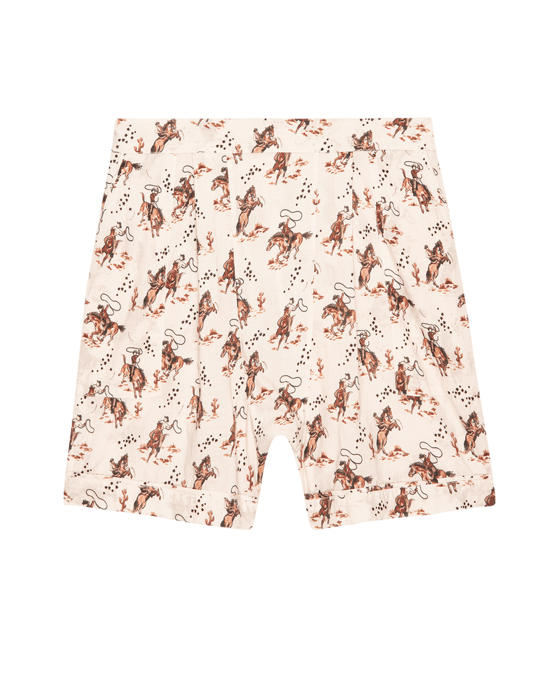 Square PJ Short - Cream Cowboy