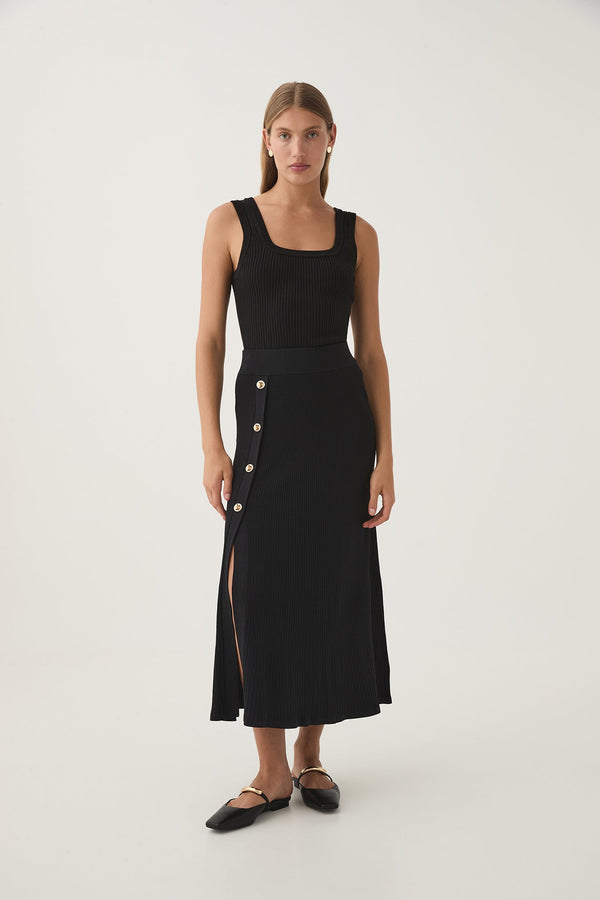 Bronte Scoop Tank - Black