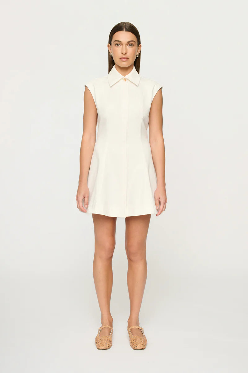 Malia Mini Shift Dress - White