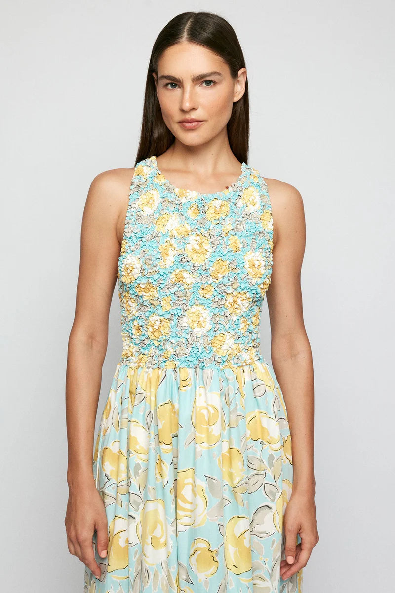Two Tier Maxi- Yellow Rose