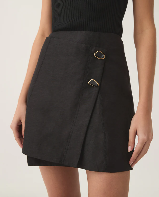 Velma Mini Skirt- Black