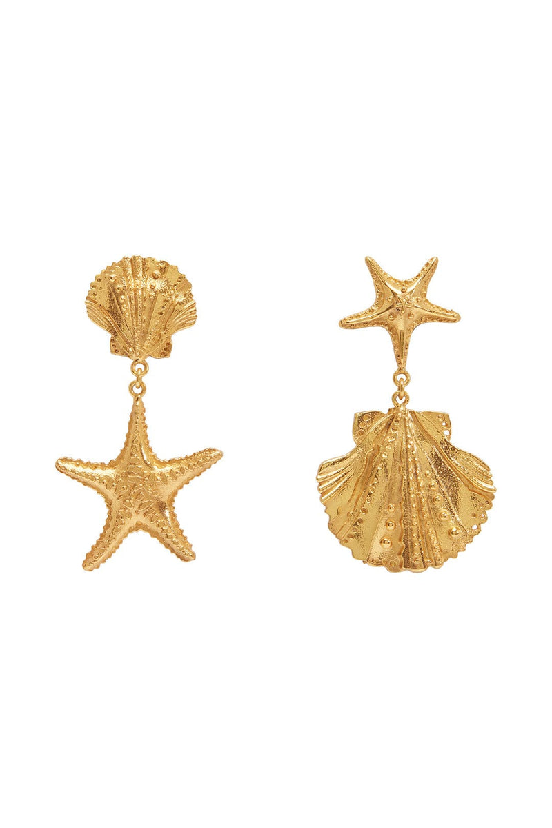 Shell & Starfish Earring