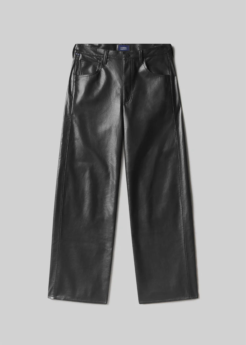 Ayla Baggy Recycled Leather - Black