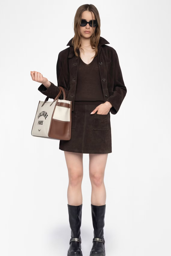 Jamie Suede Leather Skirt
