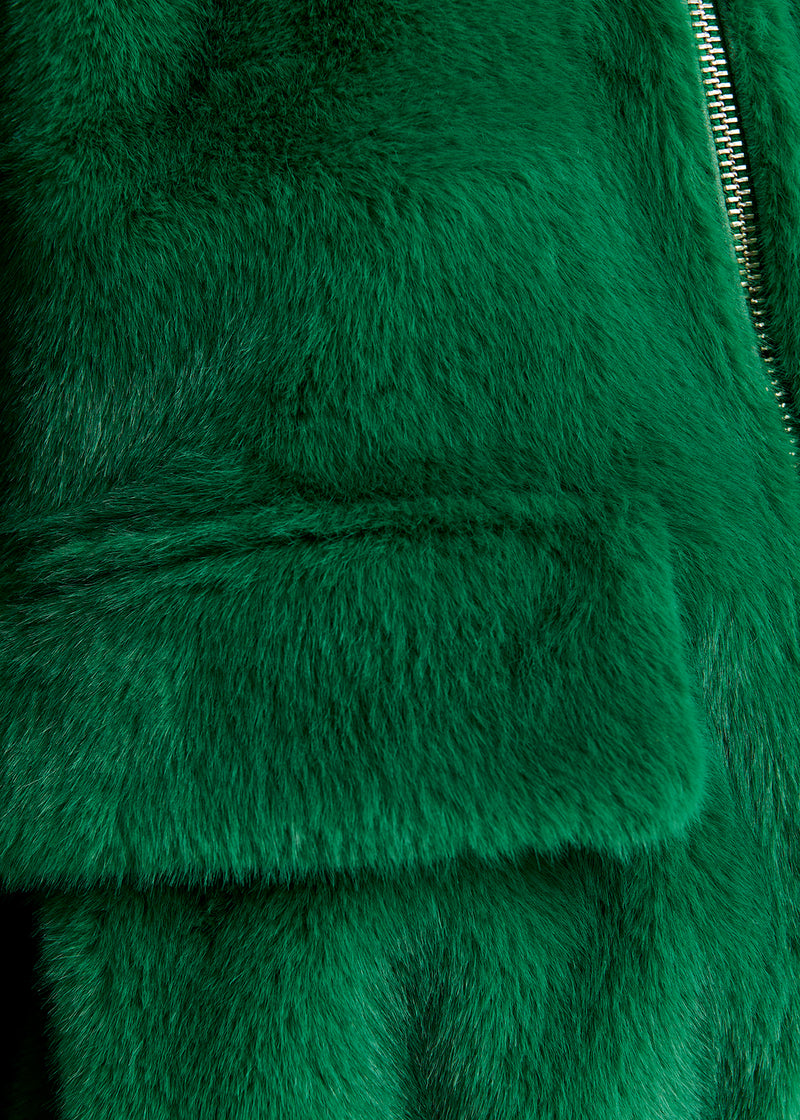 Genz Fur Jacket- Hulk