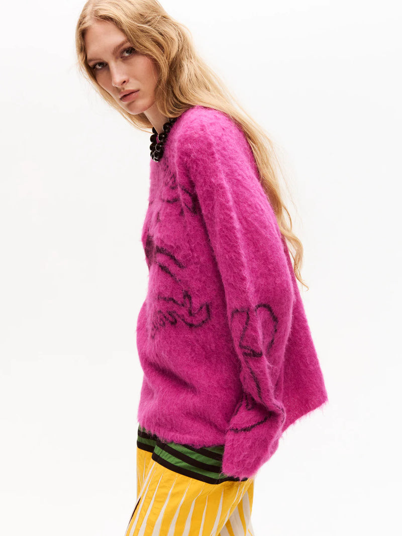 Folklore Sweater - Fuscia