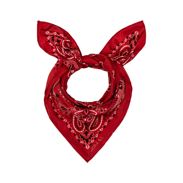 The True Red Silk Bandana