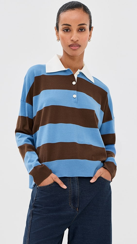 Carson Rugby Polo - Blue