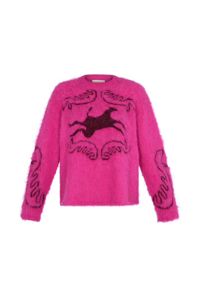 Folklore Sweater - Fuscia