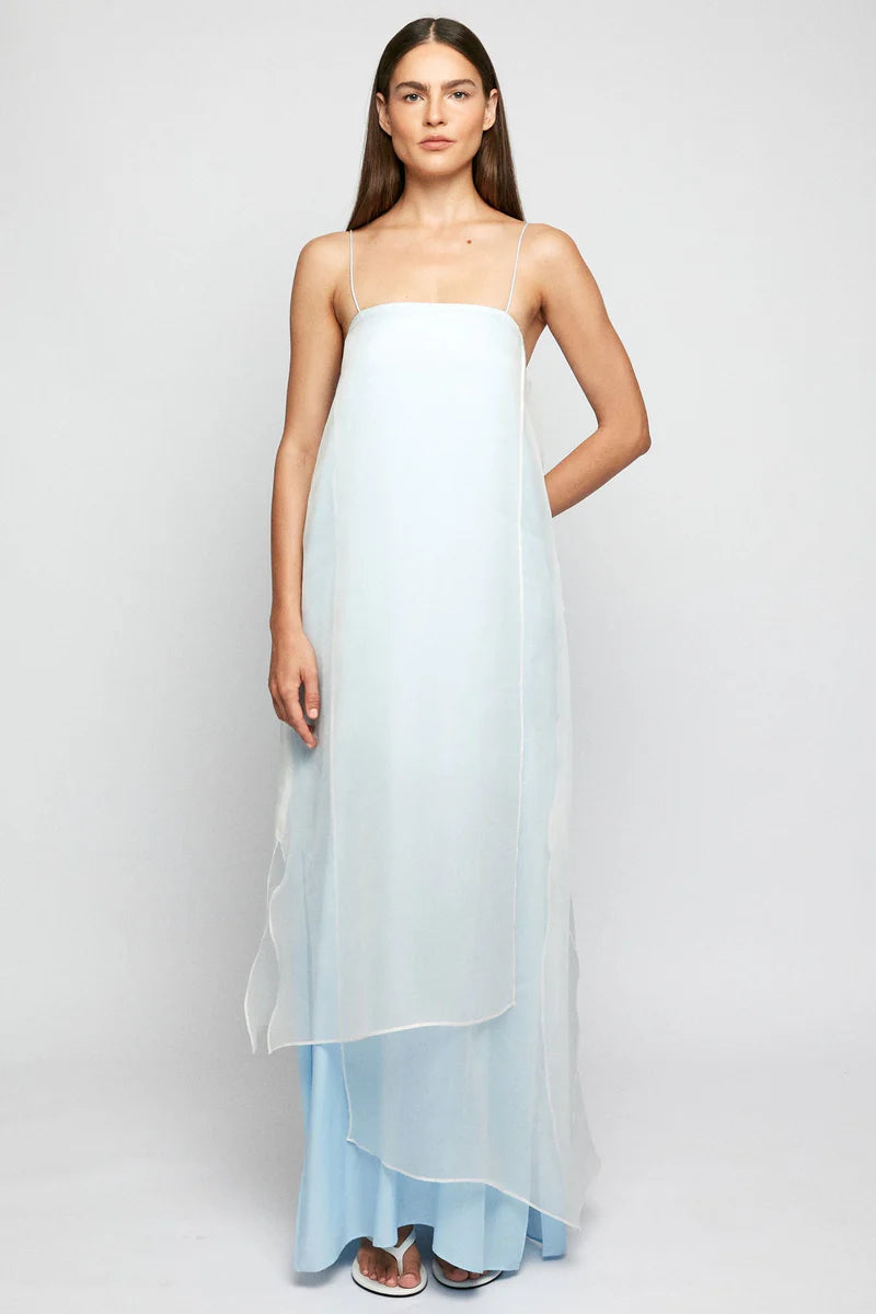 Sheer Slip Maxi- Sky Blue