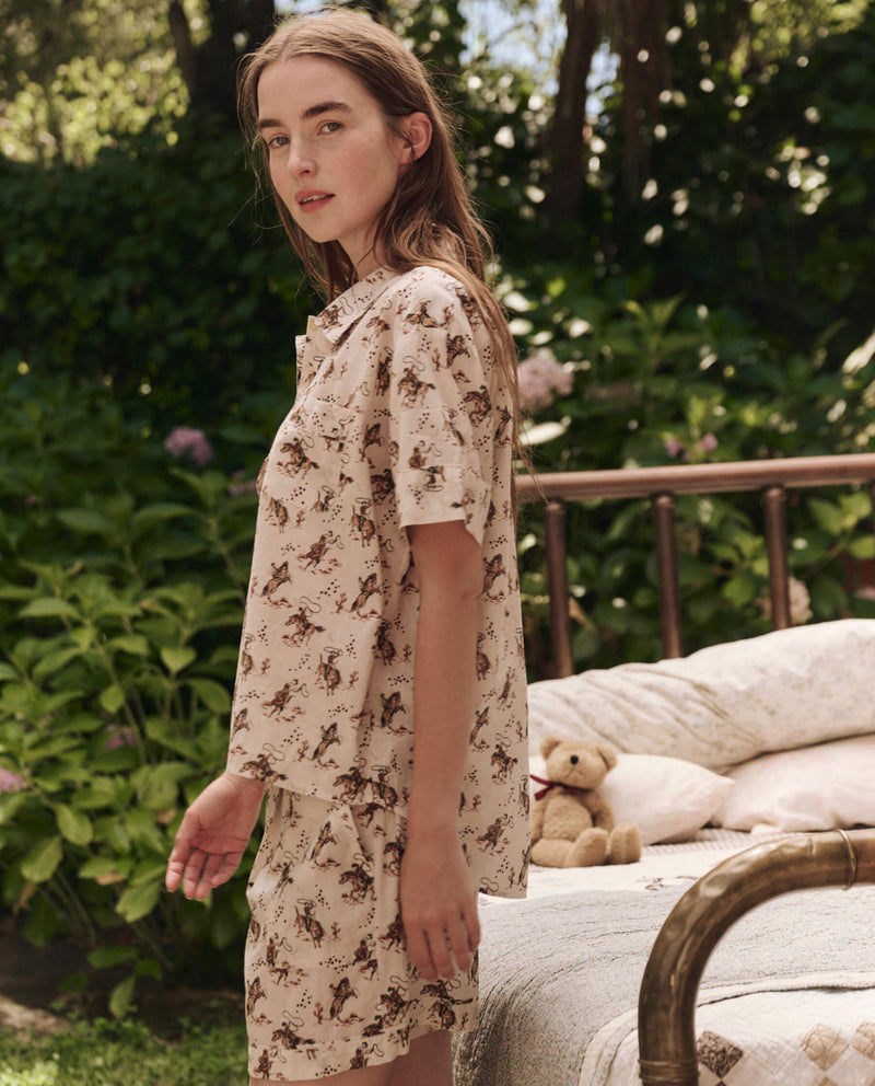 The SS PJ Shirt - Cream Cowboy