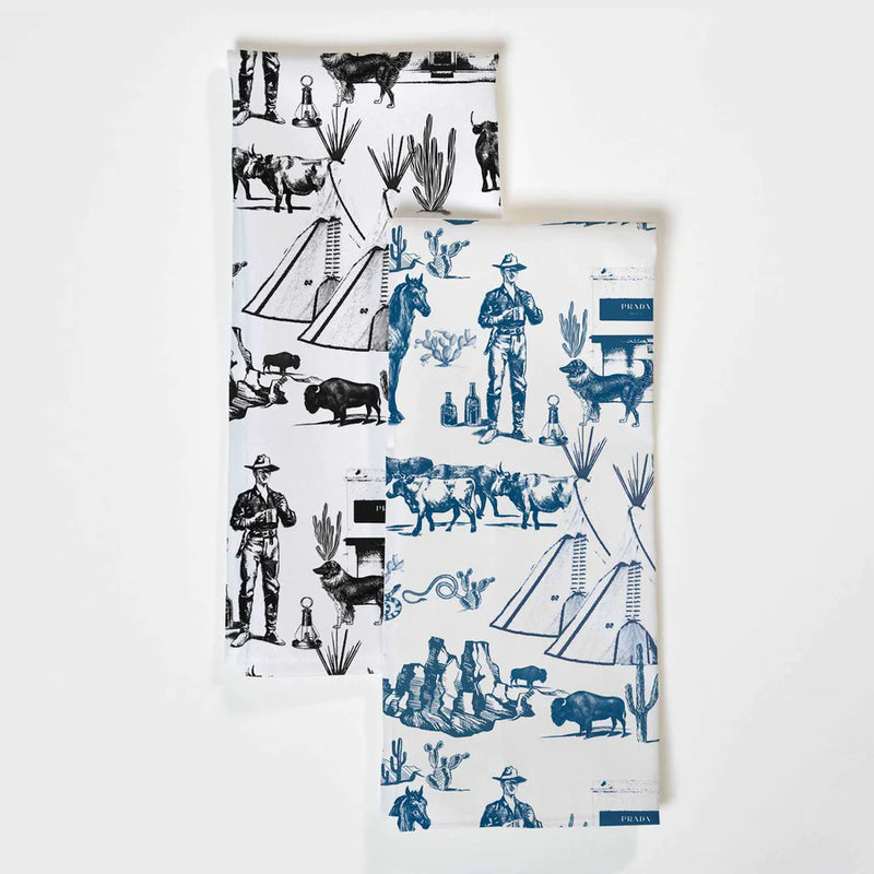 Marfa Toile Tea Towel Set