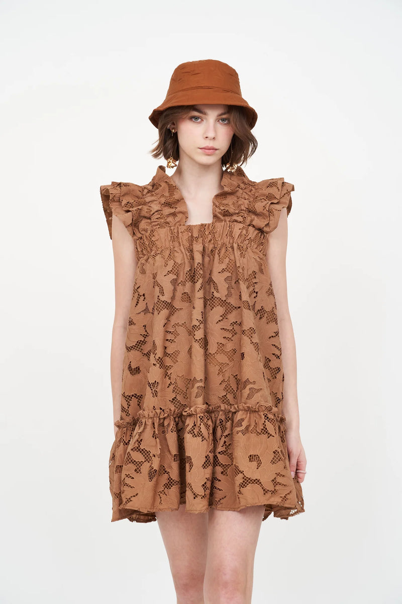 Tangley Dress- Cumin Lace