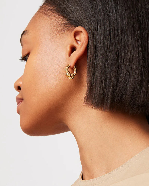 Maeve Small Hoops - Gold