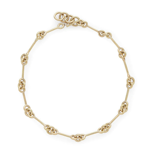 Gold Code Collar Necklace