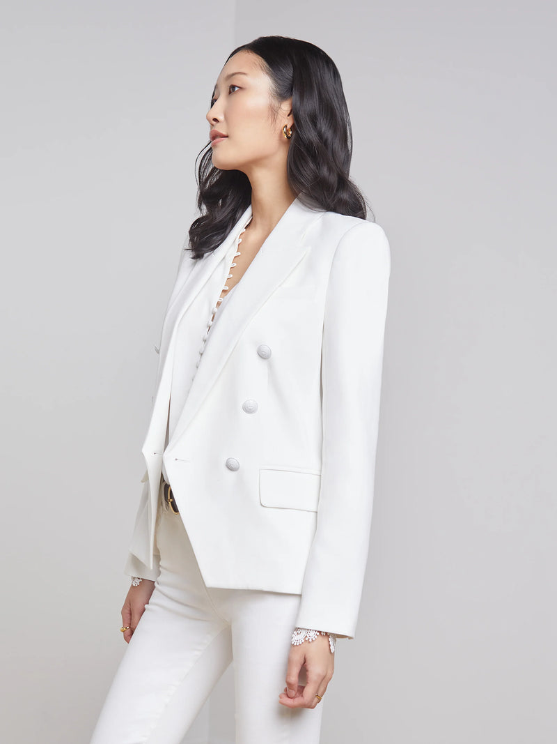 Kenzie Blazer- White/White