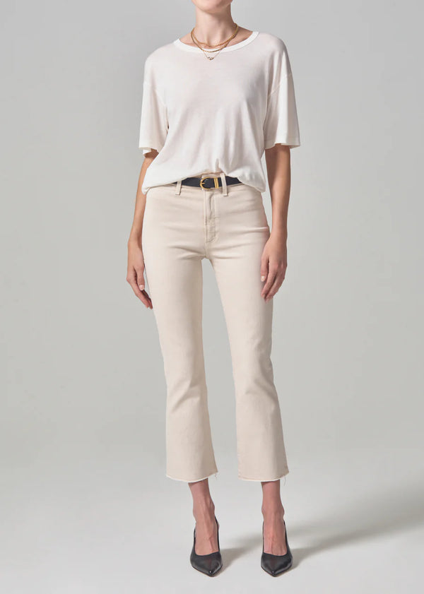 Isola Cropped Trouser - Almondette