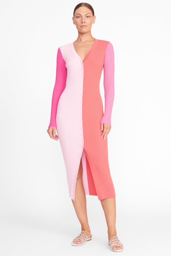 Shoko Sweater Dress - Flamingo Pink