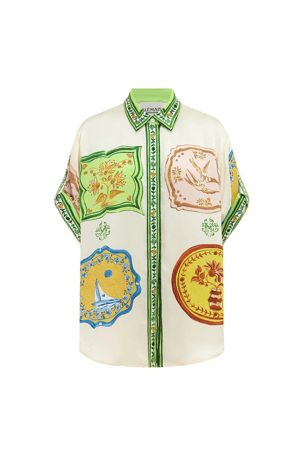 Porcelain Silk Shirt